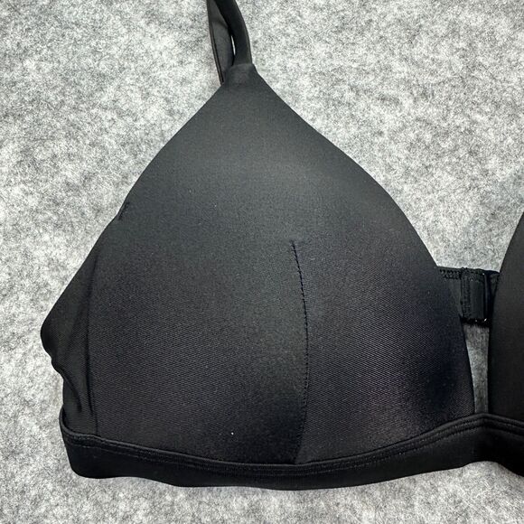 Lululemon Waterside Swim Top Black Triangle Bikini Size 6 A/B - Picture 2 of 10